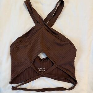 UO Brown Crop Top